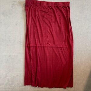 White Stag Women's Burgundy Wine Knit Straight Pencil Skirt